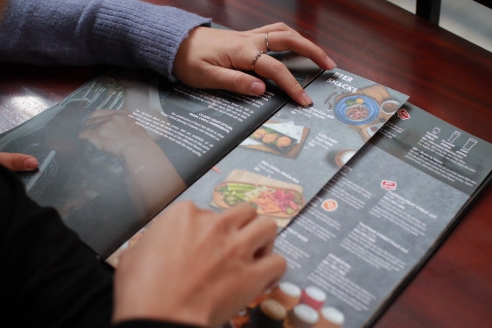 brochure menu design
