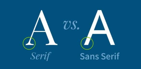 serif sans serif fonts
